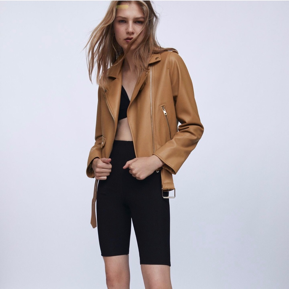 NWT Zara Faux Leather Jacket